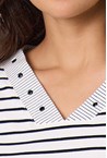 ANNEX TOP - black stri